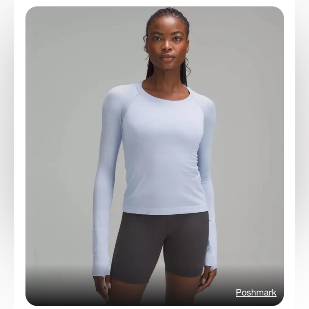 Lululemon Swiftly Tech Long Sleeve Shirt 2.0 Race Length Size 8 Light Periwinkle